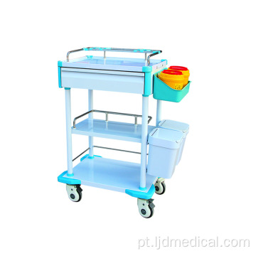 Carrinho para medicamentos de emergência, carrinho médico ABS